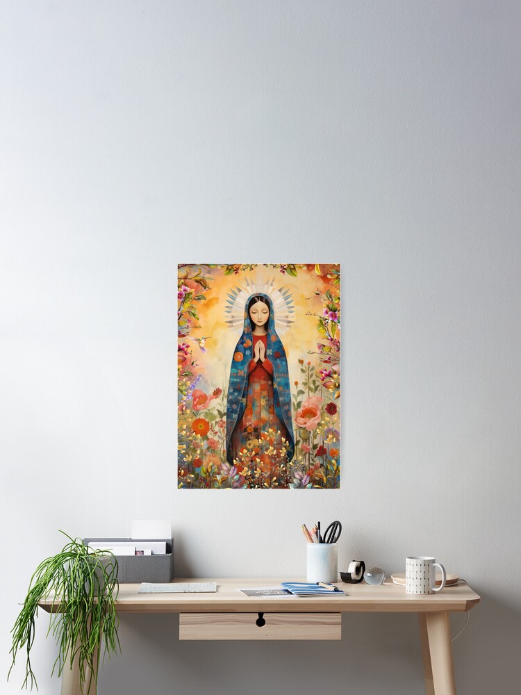 Thumbnail 1 of 3, Poster, Our Lady of Guadalupe designed and sold by phatpuppyart.