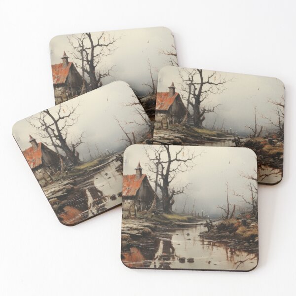 Item preview, Haunted House of 1820 - AI Oil Painting designed and sold by AIPICCRAFT.
