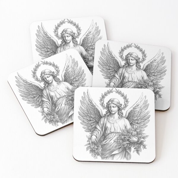 Item preview, Angels with wings and plants designed and sold by Tomioka-Art.