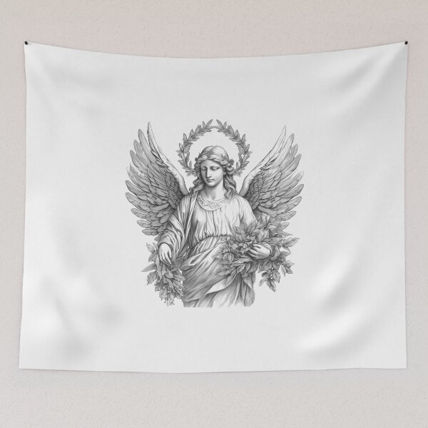 Item preview, Angels with wings and plants designed and sold by Tomioka-Art.