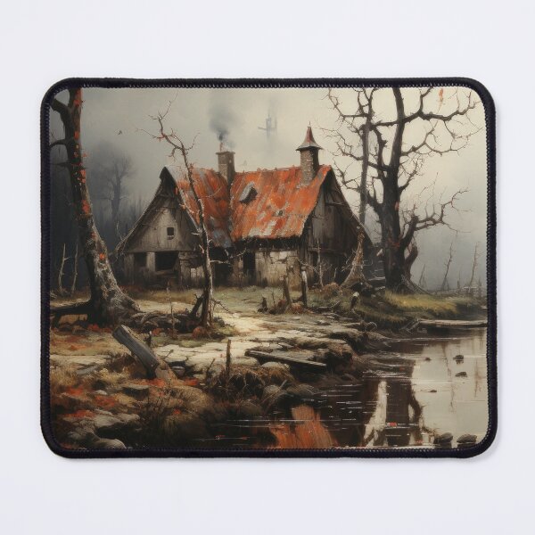 Item preview, Haunted House of 1820 - AI Oil Painting designed and sold by AIPICCRAFT.