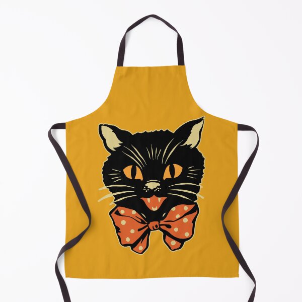 Item preview, Vintage Halloween Black with Bowtie Spooky Retro Folk Art Pocket designed and sold by PUFFYP.