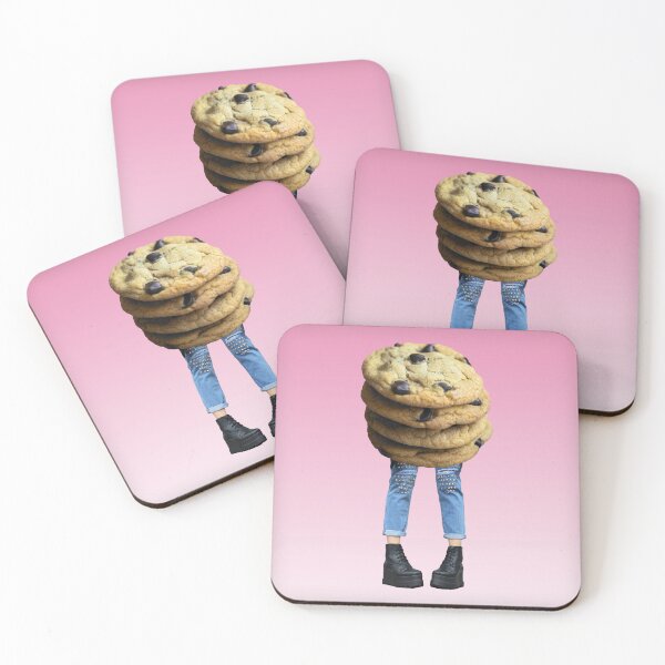 Item preview, Surreal Collage Print: "Tough Cookie" Girl with Chocolate Chip Cookie Body designed and sold by GollyWillikers.