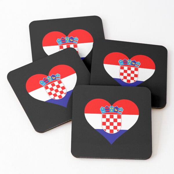 Item preview, Croatia Croatian flag flag heart designed and sold by SeaProjectStudi.