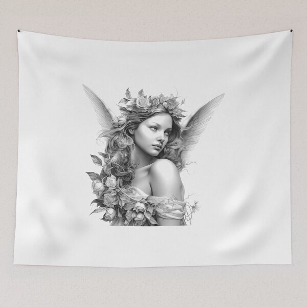 Item preview, Angels with wings and plants designed and sold by Tomioka-Art.