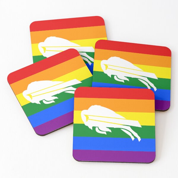Item preview, LGBTQ+ Buffalo Bills design white designed and sold by kelly-ackerman.