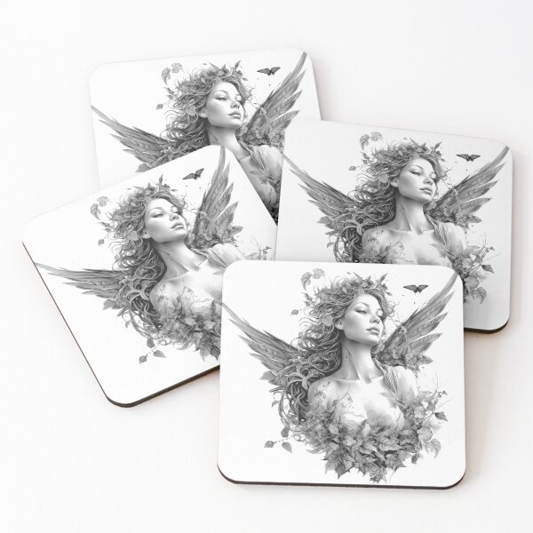 Item preview, Angels with wings and plants designed and sold by Tomioka-Art.