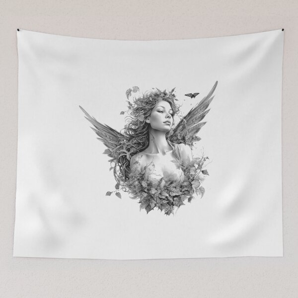 Item preview, Angels with wings and plants designed and sold by Tomioka-Art.
