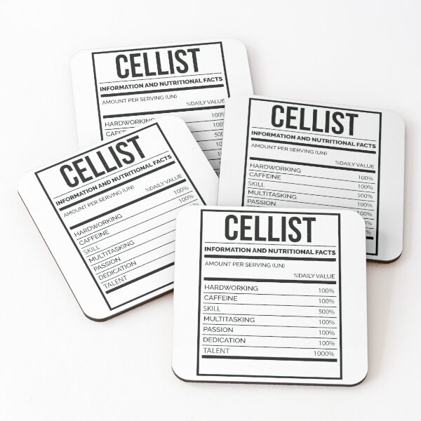 Item preview, Cellist Funny Cello Nutrition LabelActive  designed and sold by diemvuong4.
