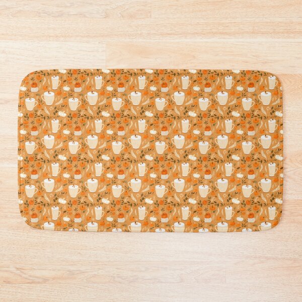 Item preview, Lattes and Leaves | Pumpkin Spice Latte Fall Floral Pattern designed and sold by Molly Carlson.