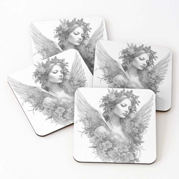 Item preview, Angels with wings and plants designed and sold by Tomioka-Art.