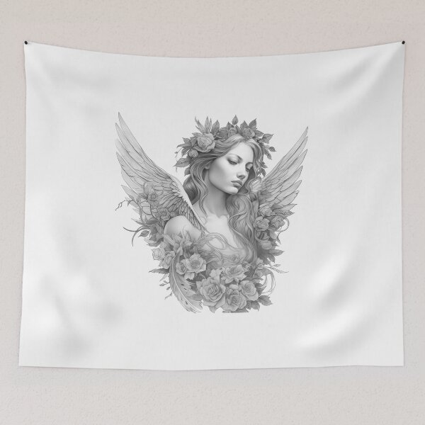 Item preview, Angels with wings and plants designed and sold by Tomioka-Art.