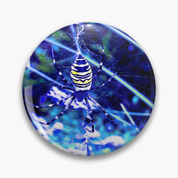 Item preview, wasp spider on its web waiting designed and sold by Gabriel BOCQUAIRE.