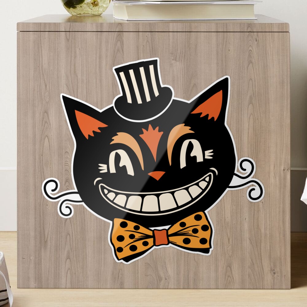 Spooky Cute Black Cat Vinyl Sticker Strip – Madcap & Co