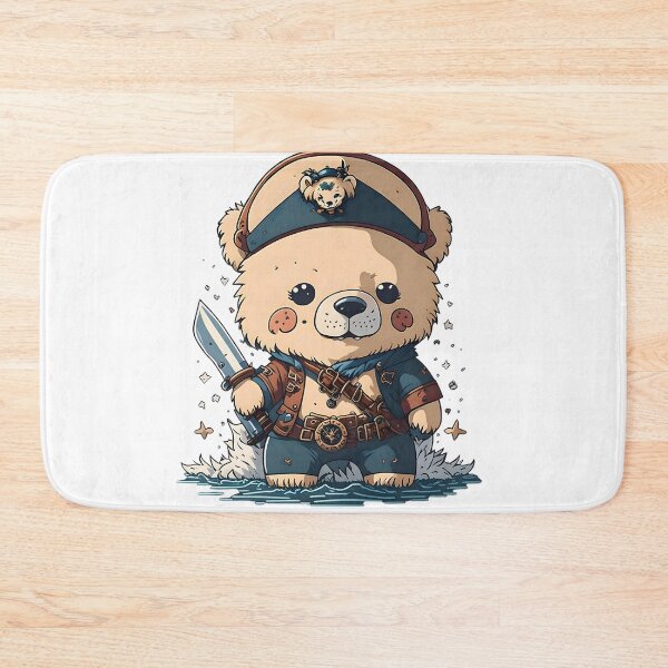 Item preview, Kawaii Adorable Cartoon Pirate Polar Bear Design designed and sold by MoxieVibe.