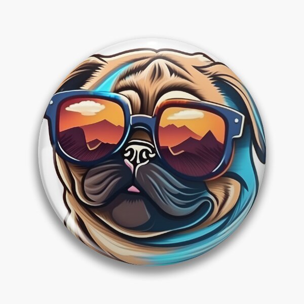 Item preview, Chill Summer Pug designed and sold by WildPugShop.