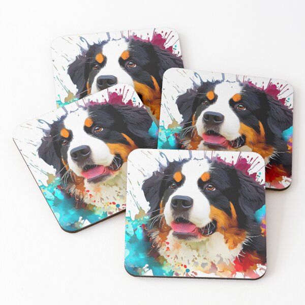 Item preview, Bernese Mountain Dog Splash Art designed and sold by The Digital Compass.