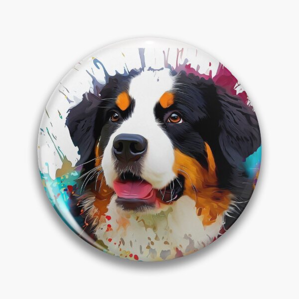 Item preview, Bernese Mountain Dog Splash Art designed and sold by The Digital Compass.