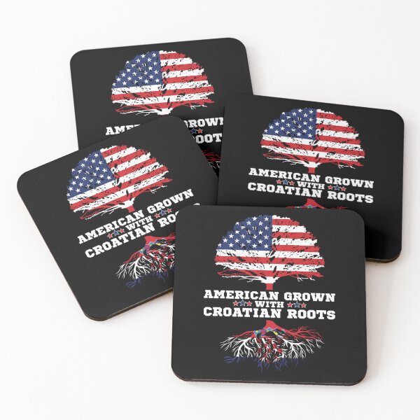 Item preview, Croatian American Gift American Grown With Croatia Roots designed and sold by MackTheM.