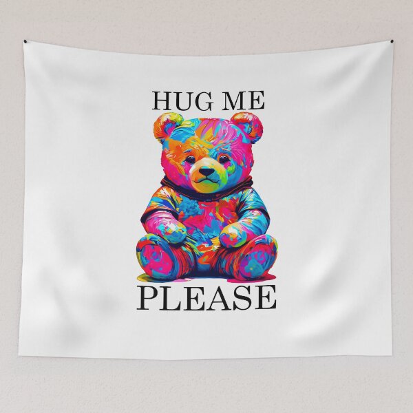 Item preview, hug me please (cute colorful baby teddy bear) designed and sold by hayrpictures.