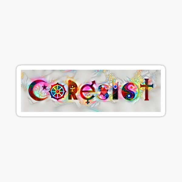 Redreaming Deep Dreamed CoResist 2 Sticker