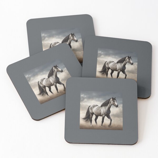 Item preview, Beautiful grey, black and white horse designed and sold by AudreyTM.