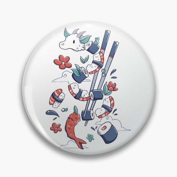 Item preview, Dragonmaki Funny Sushi by Tobe Fonseca designed and sold by Tobe Fonseca®.