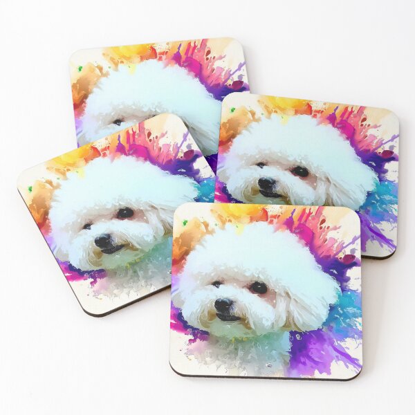 Item preview, Bichon Frise Splash Art designed and sold by The Digital Compass.
