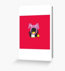 Hopping Down the Penguin Trail Greeting Card
