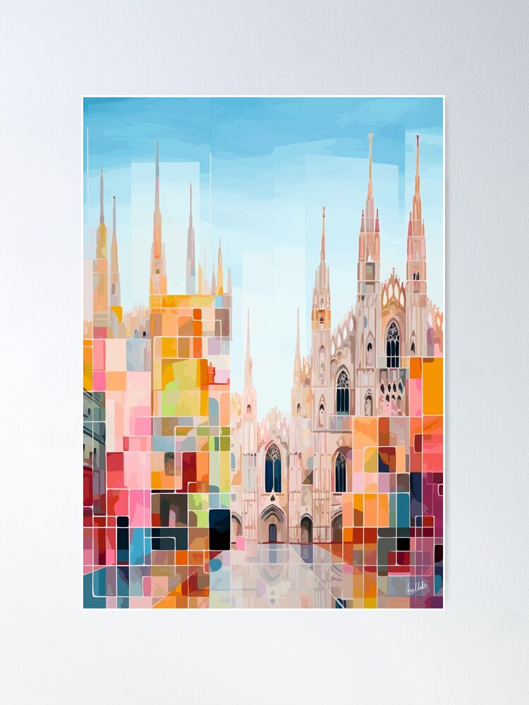 Acquista Milan Abstract Poster Online