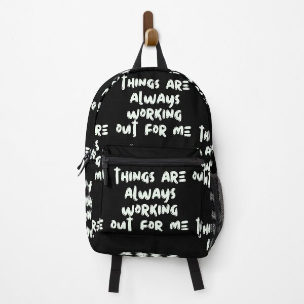 Item preview, Things are working out for me, positive affirmation, typography quote, black and white, low of attraction designed and sold by YellowishStore.