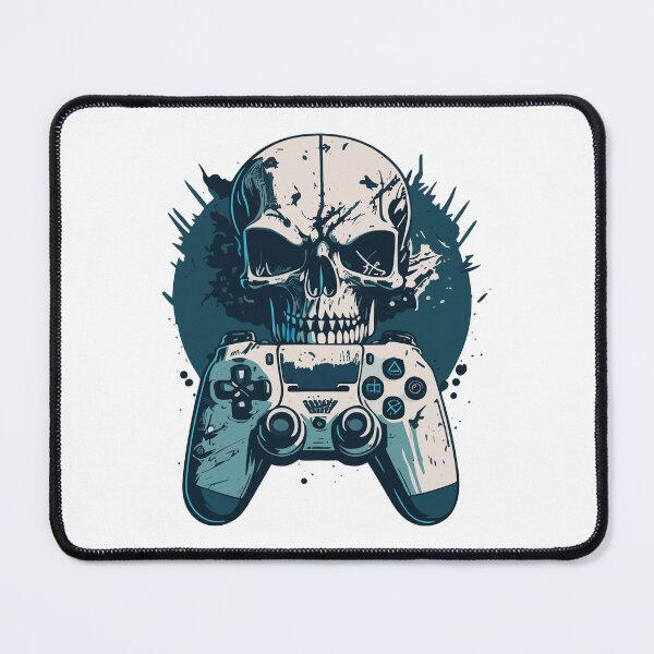 Item preview, skull head - splash - ps5 controller designed and sold by Print Alpha.