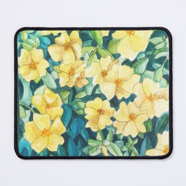 Item preview, Portulaca Yellow Flowers Watercolor designed and sold by ReaganHDesign.