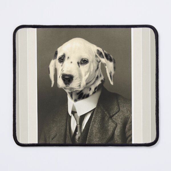 Item preview, Gentleman Dalmatian with Very Tall Collar - Print / Home Decor / Wall Art / Poster / Gift / Birthday / Chihuahua Lover Gift / Animal print Canvas Print designed and sold by Furry And  Purry.