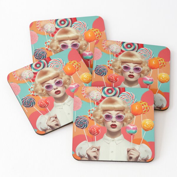 Item preview, Retro style artwork, girl and lollypops designed and sold by silent-violin.