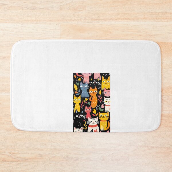 Item preview, a bunch of cats that are on a black background designed and sold by Dark Fantasy Store.