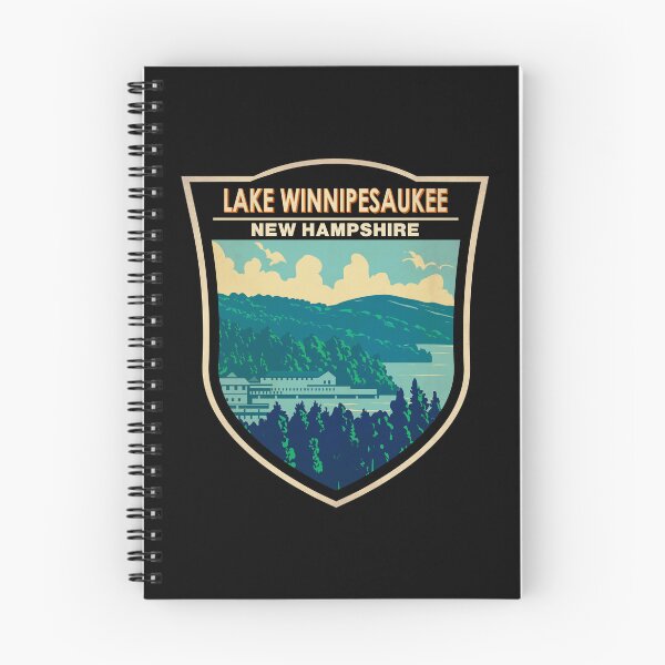 Item preview, Lake Winnipesaukee New Hampshire Travel Art Badge designed and sold by KrisSidDesigns.