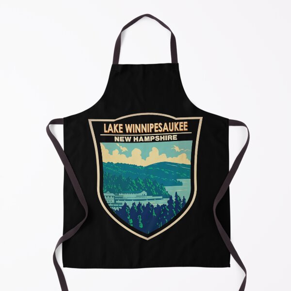 Item preview, Lake Winnipesaukee New Hampshire Travel Art Badge designed and sold by KrisSidDesigns.