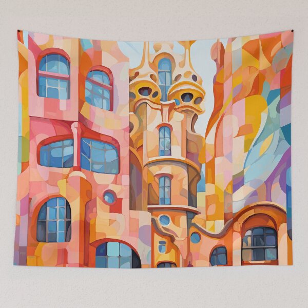 Item preview, Casa Batllo in Barcellona Abstract Art - Spain designed and sold by ArsUrbis.