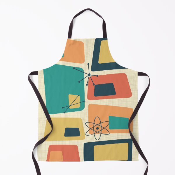 Item preview, Mid Century Modern Abstract 18 Yellow, Teal, Orange designed and sold by trdstudio.