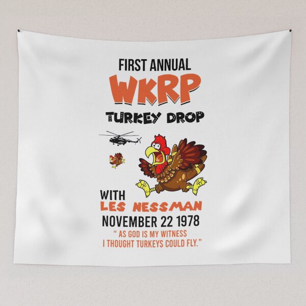 Item preview, First annual WKRP Turkey Drop Raglan 	 	 designed and sold by zvtomycfjl21.