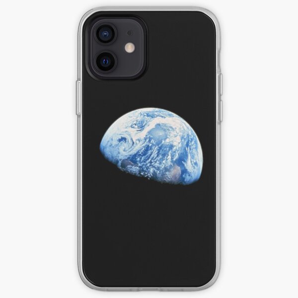 EARTH. PLANET. SPACE. Blue planet. Earthrise. Apollo 8. 1968. iPhone Soft Case