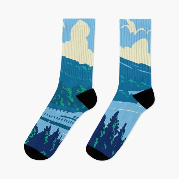 Item preview, Lake Winnipesaukee New Hampshire Travel Art Vintage designed and sold by KrisSidDesigns.