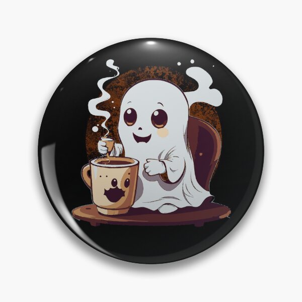 Item preview, Cute Little Ghost Drinking Coffee Hallowen Costume designed and sold by Sutra-Lotus-Co.