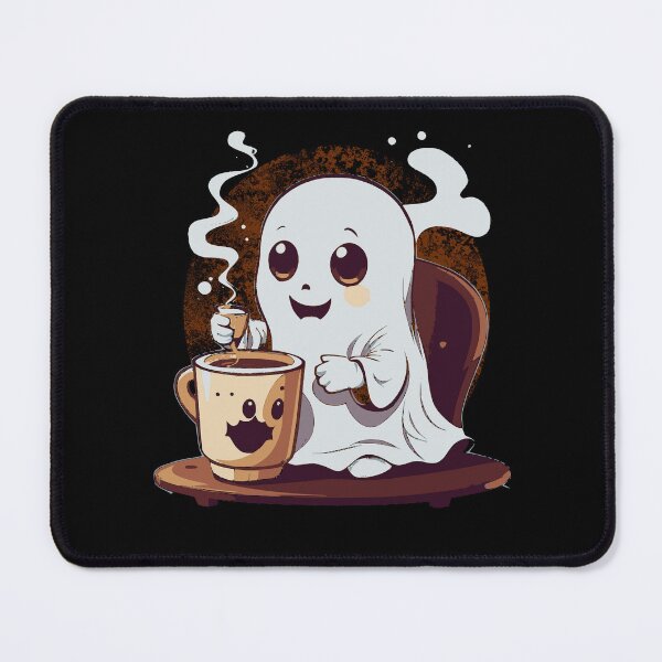 Item preview, Cute Little Ghost Drinking Coffee Hallowen Costume designed and sold by Sutra-Lotus-Co.