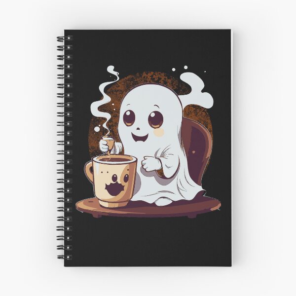 Item preview, Cute Little Ghost Drinking Coffee Hallowen Costume designed and sold by Sutra-Lotus-Co.