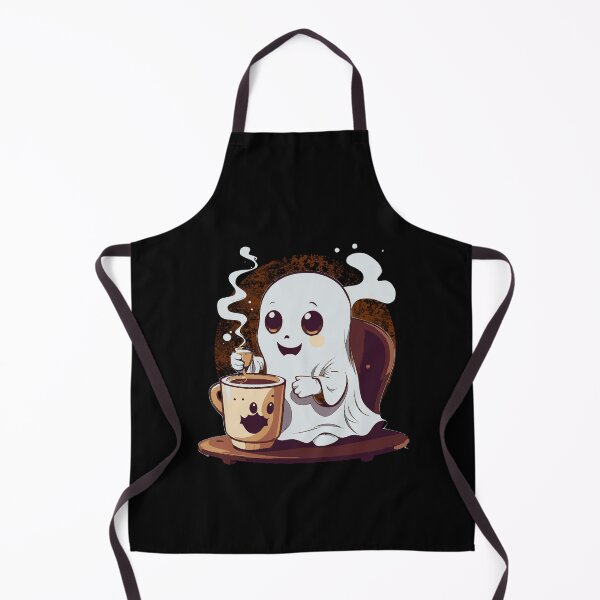 Item preview, Cute Little Ghost Drinking Coffee Hallowen Costume designed and sold by Sutra-Lotus-Co.