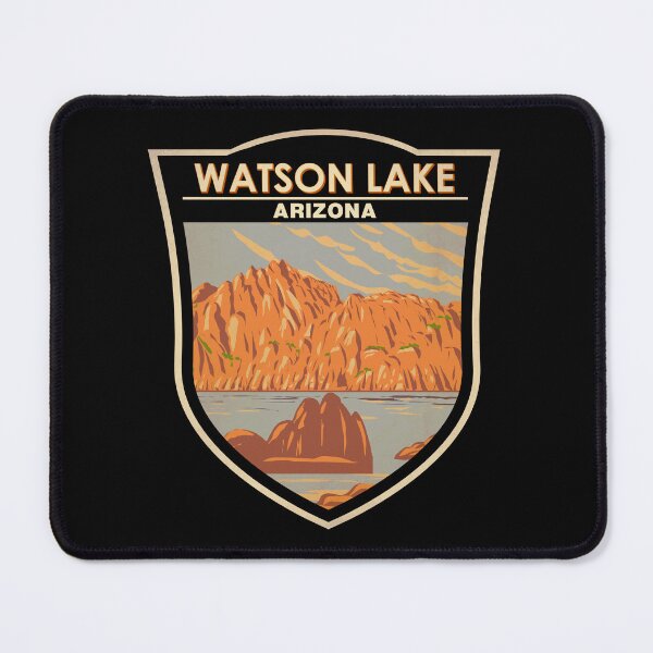 Item preview, Watson Lake Arizona Travel Art Badge designed and sold by KrisSidDesigns.
