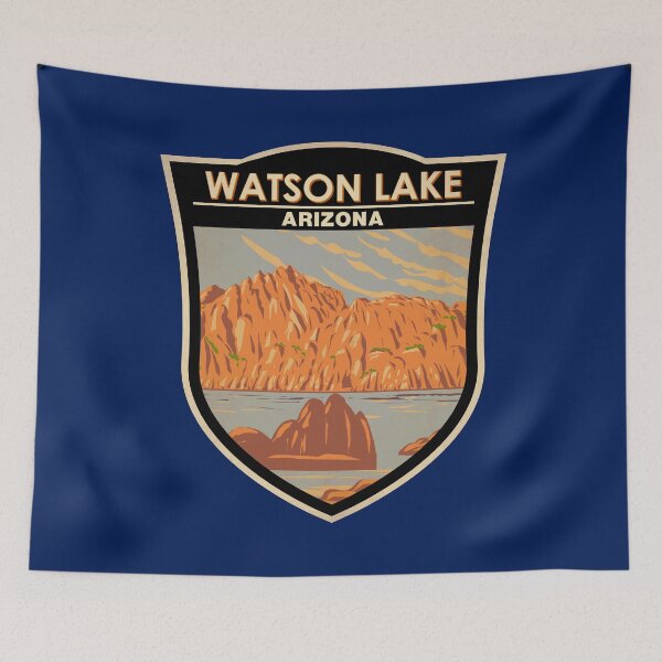 Item preview, Watson Lake Arizona Travel Art Badge designed and sold by KrisSidDesigns.
