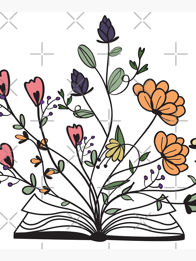 Flowers Growing From book Tote Bag for Sale by Medaze
